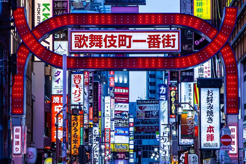 Picture 1 for Activity Tokyo: Shinjuku District Guided Walking Tour at Night