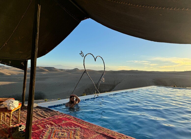 Picture 5 for Activity Marrakech: Agafay Desert Escape with Swimming Pool and Lunch