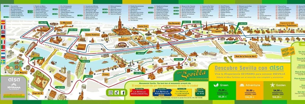Picture 5 for Activity Seville: Panoramic Cruise, Hop-On-Hop-Off Bus & Walking Tour