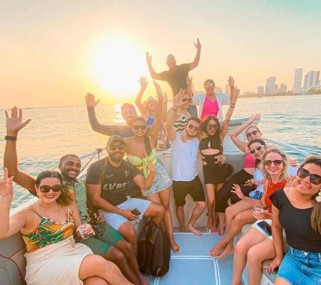 Picture 3 for Activity Cartagena: Sunset Open Bar Cruise in Catamaran or Speedboat