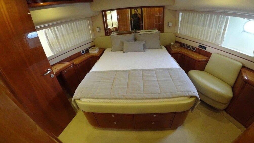 Picture 7 for Activity Mykonos: Private Luxury Yacht Cruise with Snacks and Drinks
