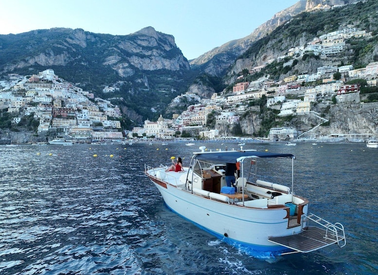 From Positano/Praiano: 1h 30 min Private Sunset Cruise