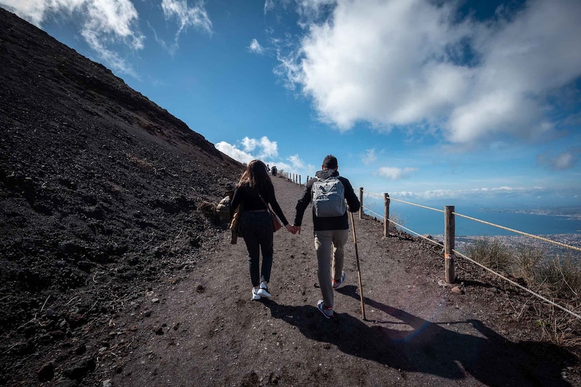 From Sorrento: Pompeii and Vesuvius Guided Tour with Lunch