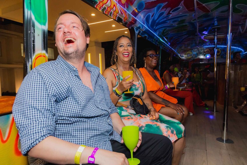 Picture 7 for Activity Aruba: Barhopping Party Bus Tour with DJ and Dancing