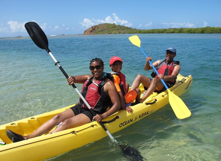 Picture 6 for Activity St. Thomas: Cas Cay - Kayak Hike and Snorkel Adventure