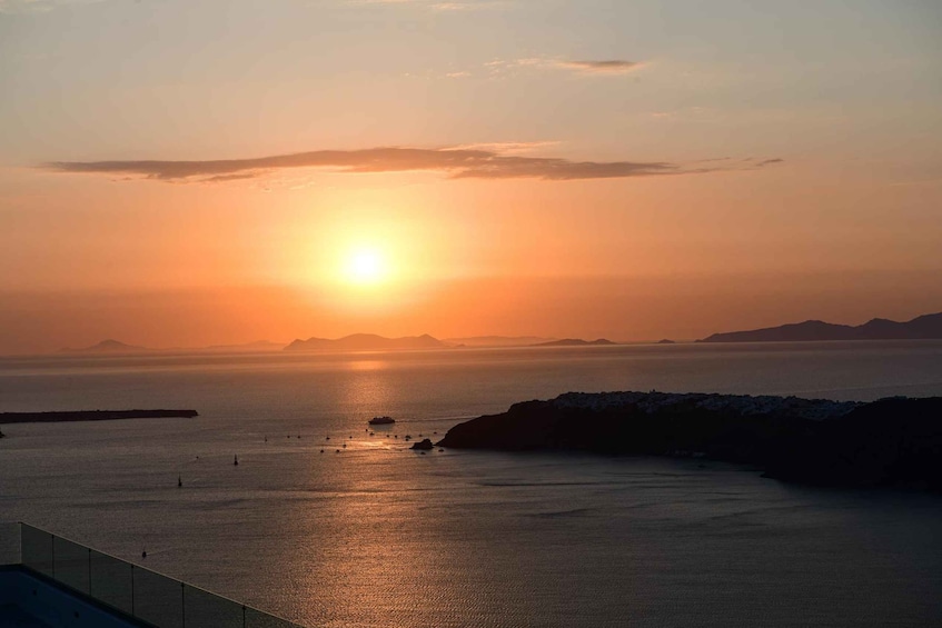 Picture 2 for Activity Santorini: Private Romantic Sunset Dinner with Caldera View