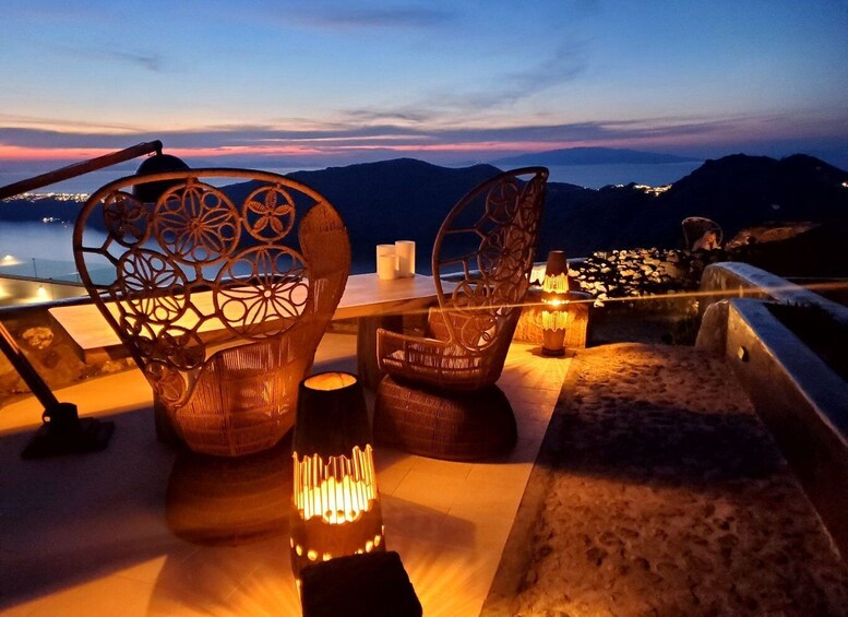 Picture 7 for Activity Santorini: Private Romantic Sunset Dinner with Caldera View
