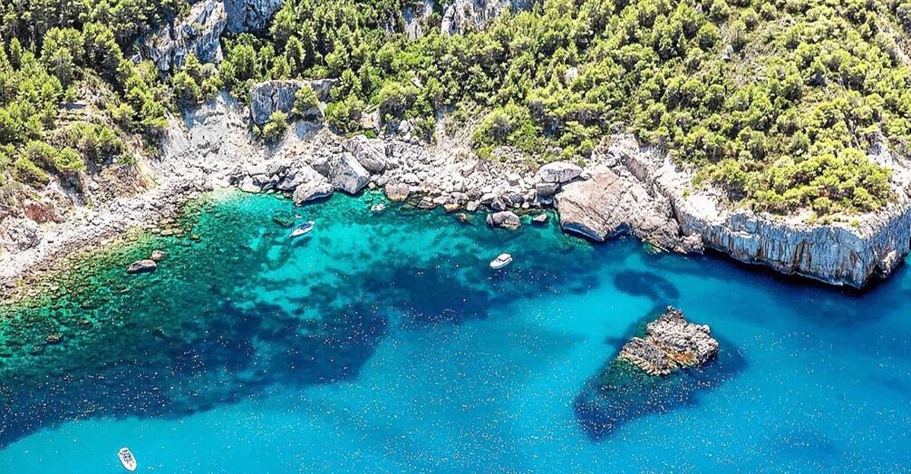 From San Antonio: Jet Ski Tour to Cala Aubarca with Swimming