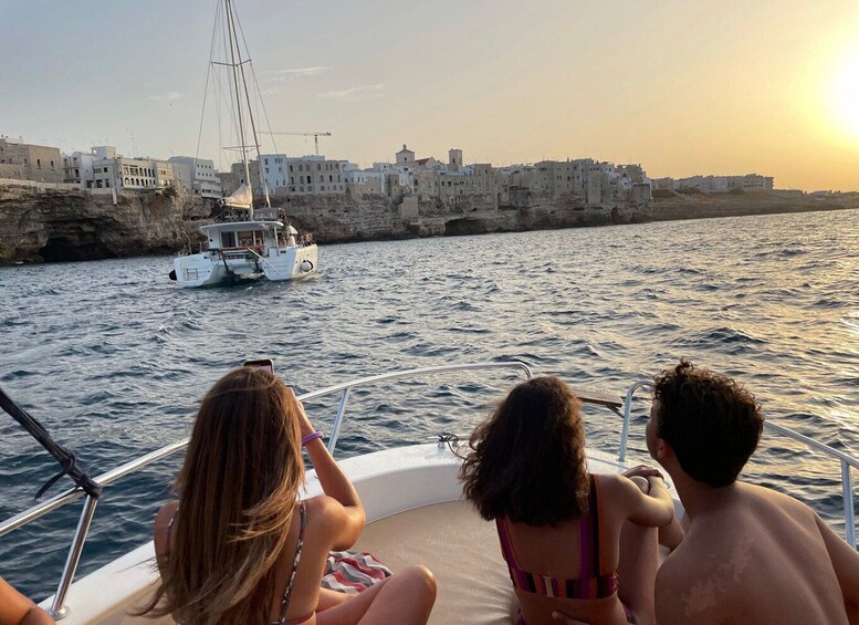 Picture 3 for Activity Polignano's Catamaran Trip with Aperitif and Snacks