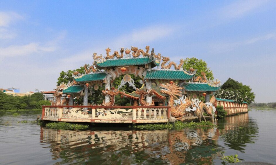 Luxury Speed Boat to Phu Chau Temple Binh Quoi Village Morning Tour