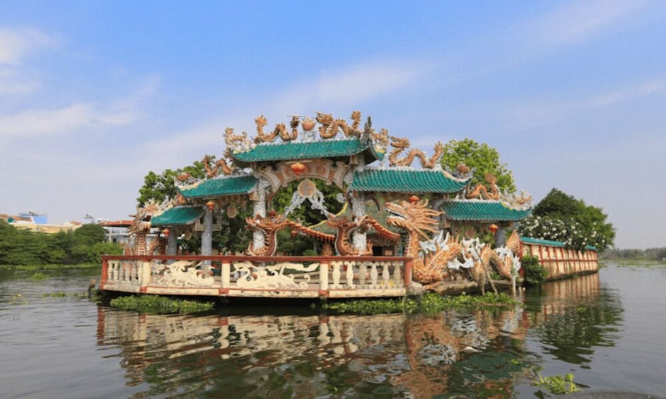Luxury Speed Boat to Phu Chau Temple Binh Quoi Village Morning Tour