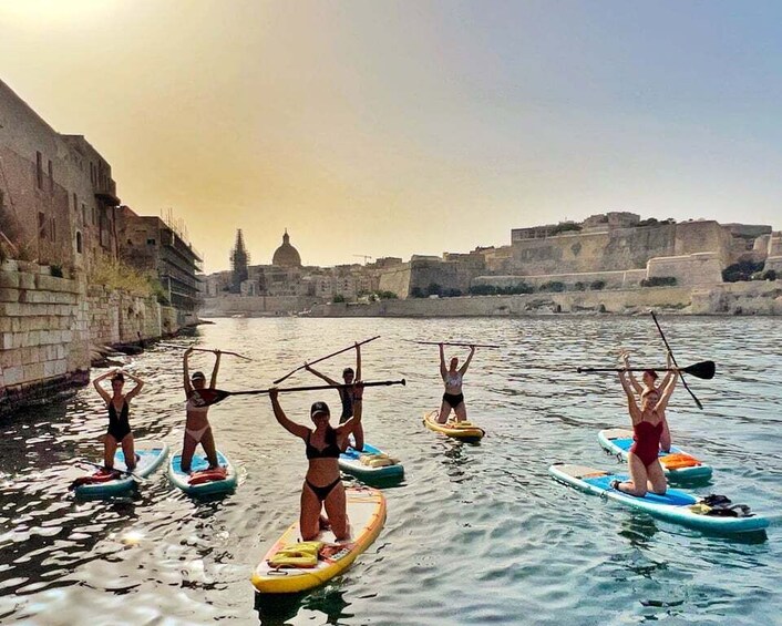 Picture 6 for Activity Stand Up Paddleboard Yoga Class Valetta