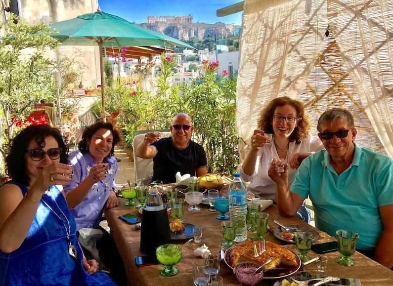 Athens: 7-Course Dinner and Wine Pairing with Acropolis View