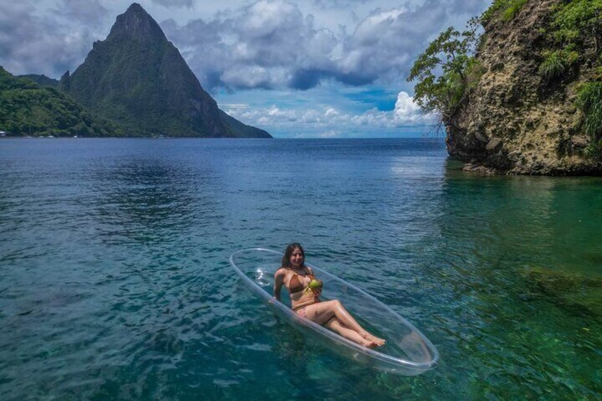 Clear Kayak Drone Photoshoot in St. Lucia