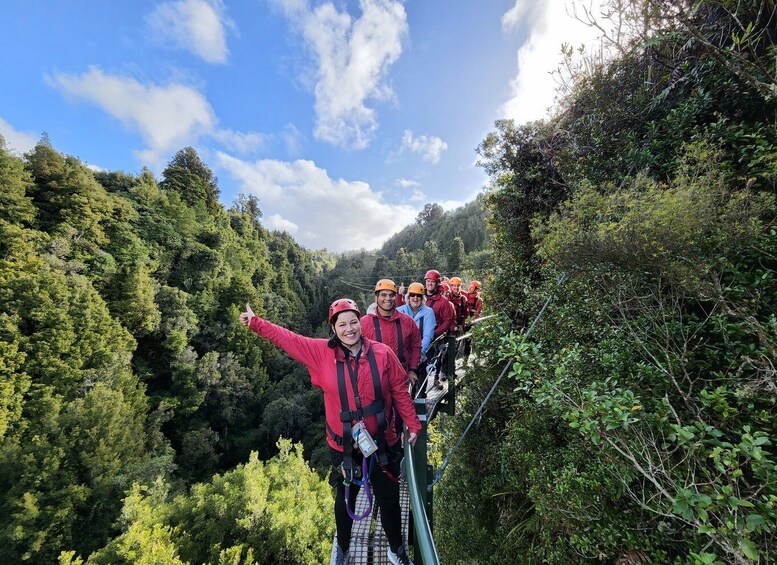 Picture 15 for Activity Rotorua: Ultimate Guided Zipline Tour w/ Volcanic Cliff Walk