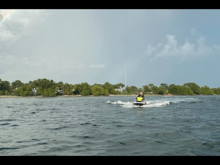 JetSkiing in South Beach Miami with Pontoon Ride