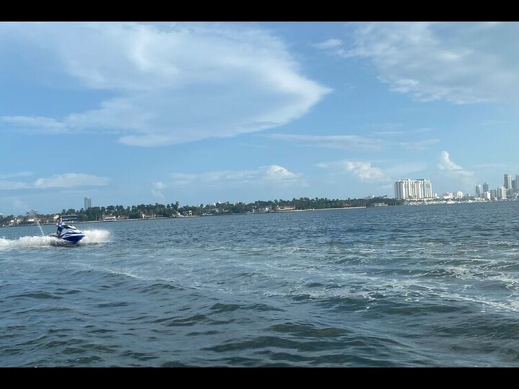 JetSkiing in South Beach Miami with Pontoon Ride