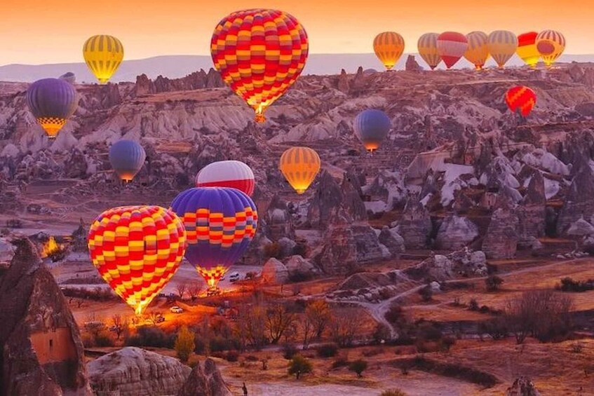 Picture 3 for Activity Cappadocia: Sunrise Hot Air Balloon Watching Tour