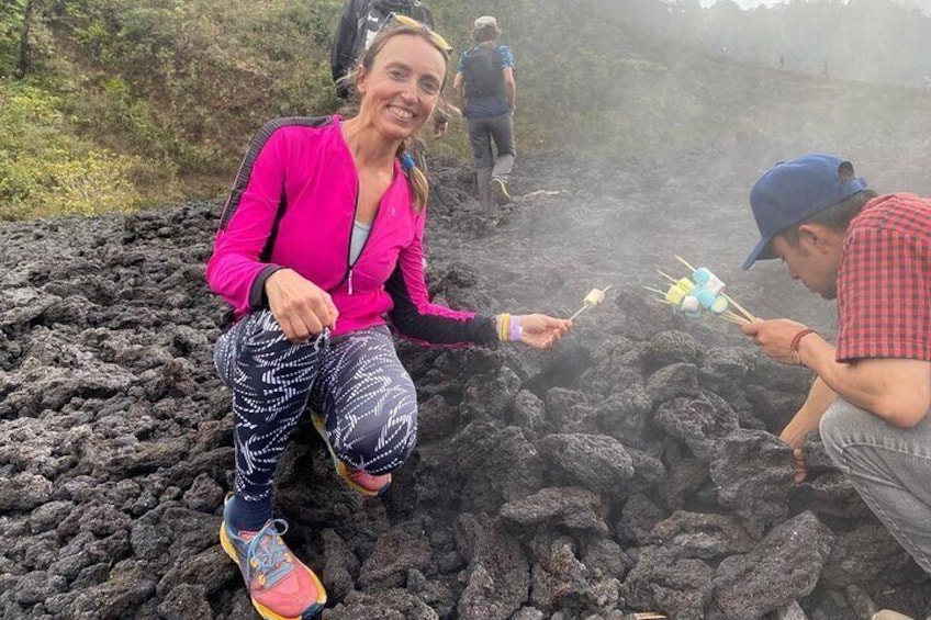 Cook Marshmallows at Pacaya Volcano
