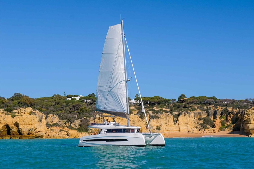 Vilamoura: Algarve Private Sunset Catamaran Charter