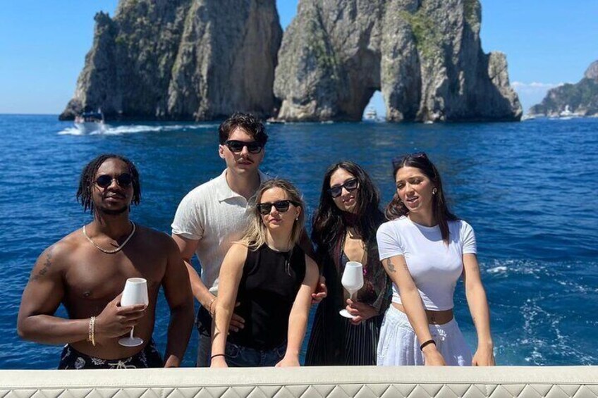 Jeanneau DB 43 “La Dolce Vita” Private Boat Tour to Capri from Naples