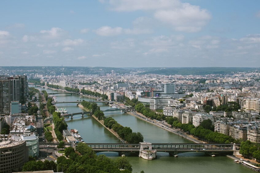 The River Seine as seen from the Eiffel Tower in Paris
