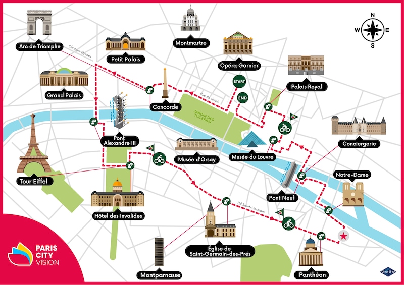 Private guided bike tour of Paris