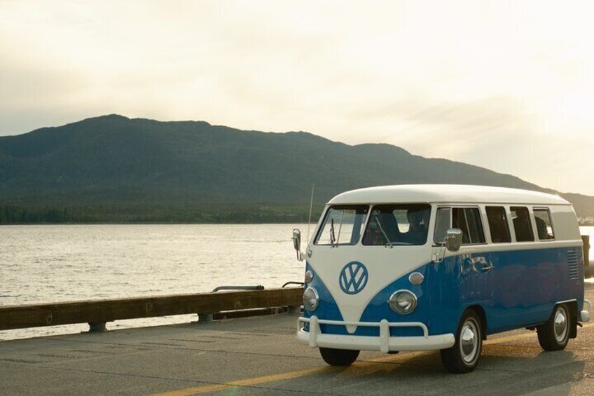 Our '67 VW Van holds up to 6 passengers. 