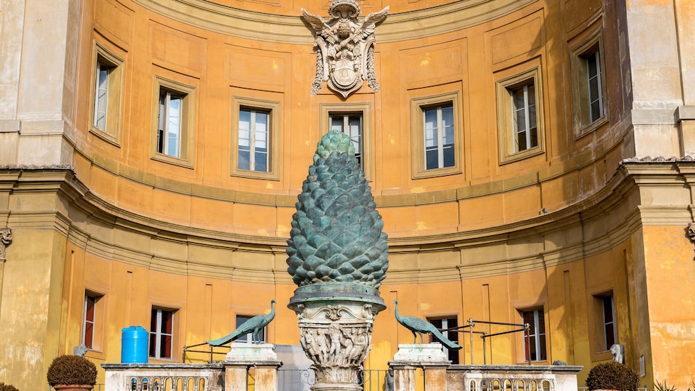 Statue outside of the Vatican museum in Rome
