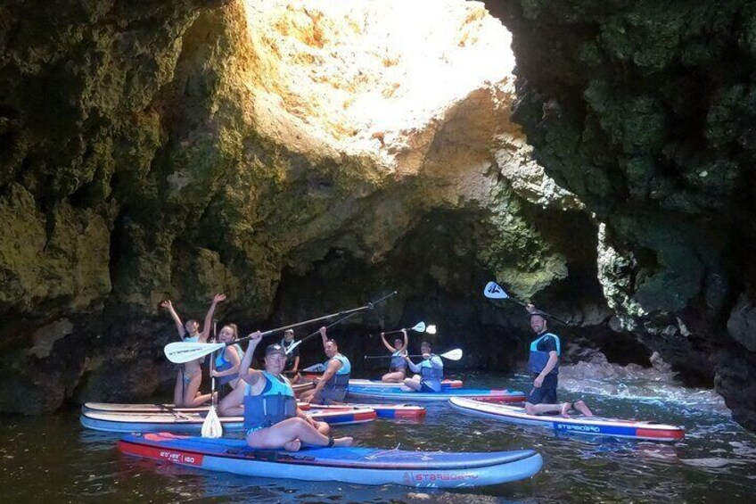 Guided Stand Up Paddle Tour in Lagos Ponta Da Piedade