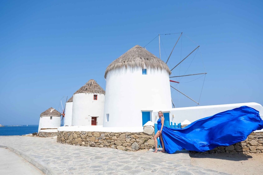 Picture 5 for Activity Mykonos: Flying Dress Photoshoot