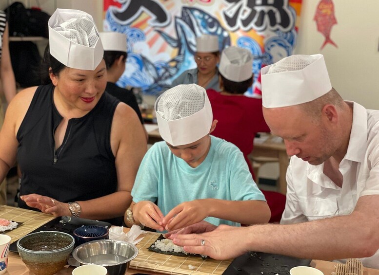 Picture 1 for Activity Tokyo: Tsukiji Fish Market Sushi Making Class with Pro Chef