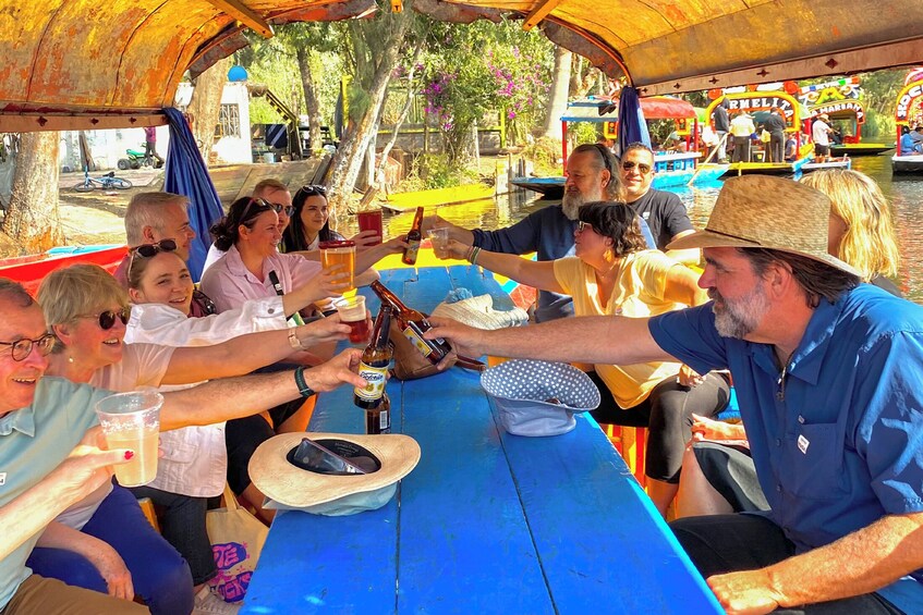 Xochimilco Trajinera Party with Drinks, Music & Tacos
