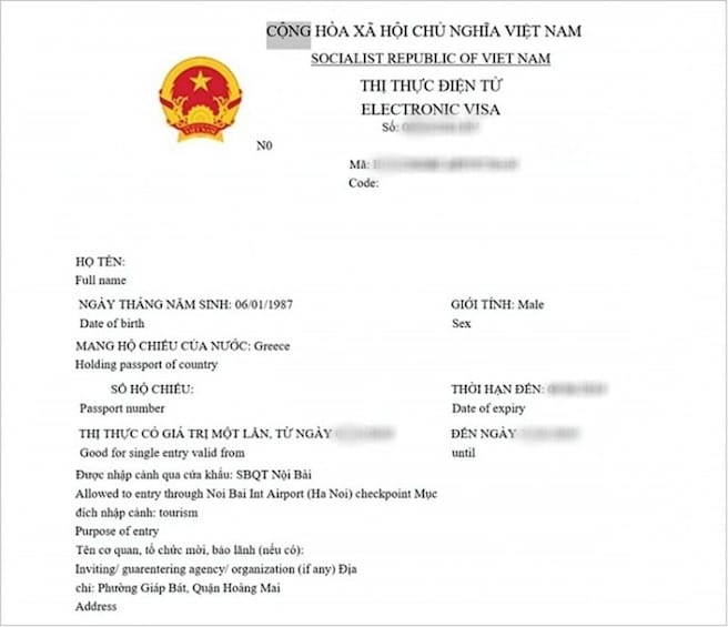 Single Entry E-Visa Vietnam + Fast track Arrival + Airport Transfer