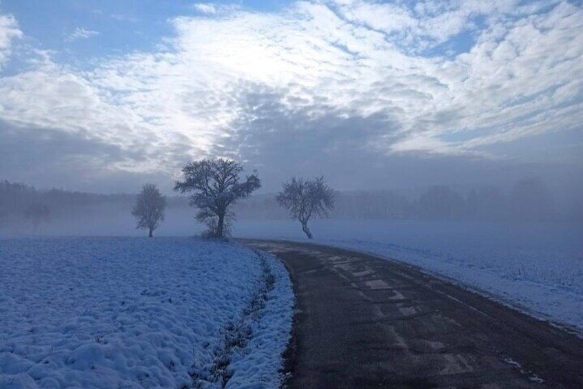 WInter wanderland on the way from Dolni Bousov to Sobotka