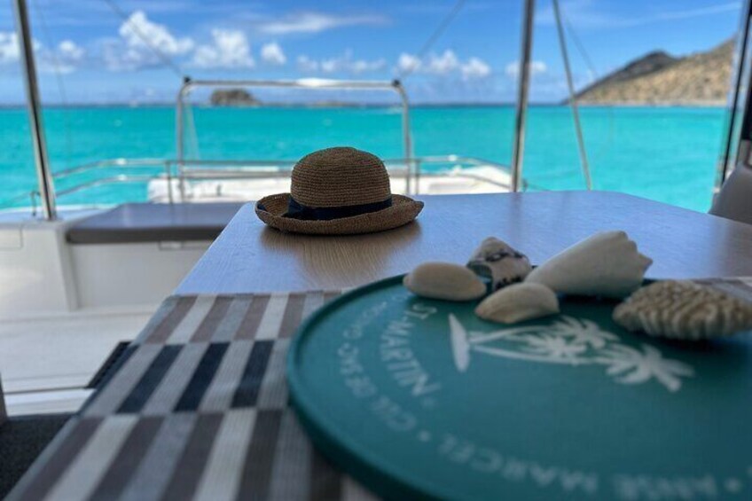 St Martin Grand Case Experience: Night at anchor in Catamaran