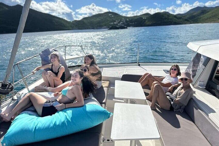 St Martin Grand Case Experience: Night at anchor in Catamaran