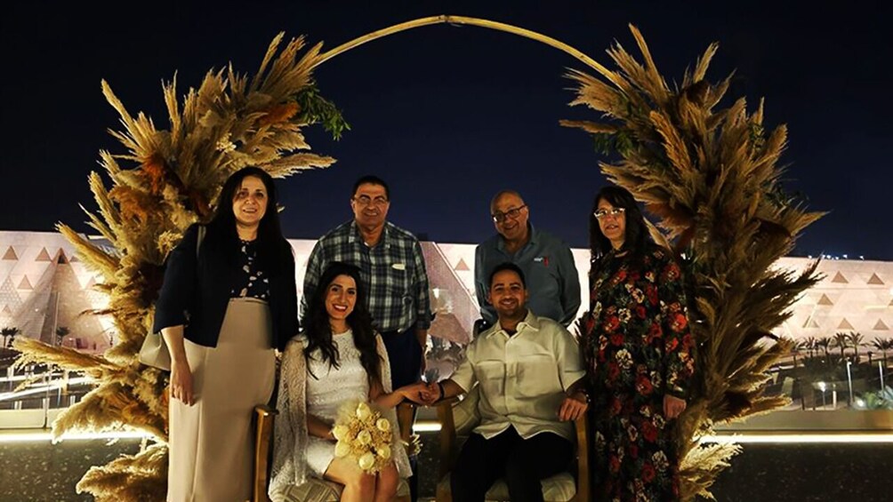 Cairo: Dinner with Grand Egyptian Museum & Pyramids Views.