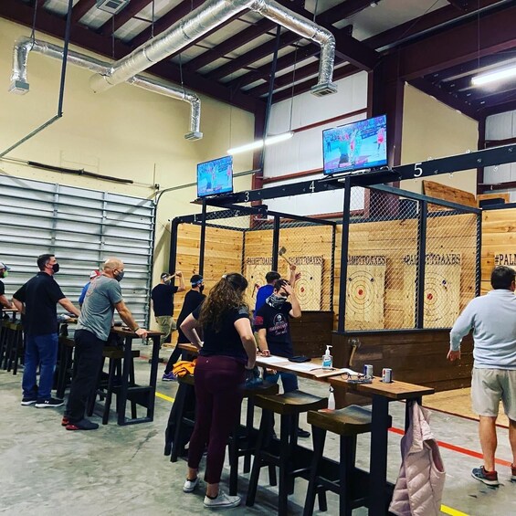 Picture 1 for Activity Bluffton: Axe Throwing Experience with Drinks and Snacks