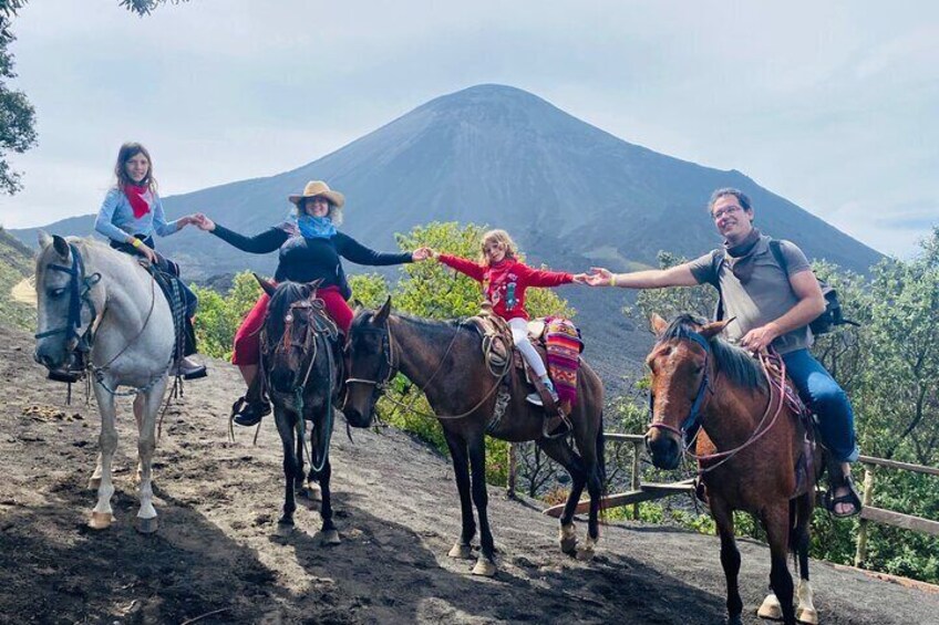 Pacaya Volcano Horseback Fast Ride Lava Pizza Chef