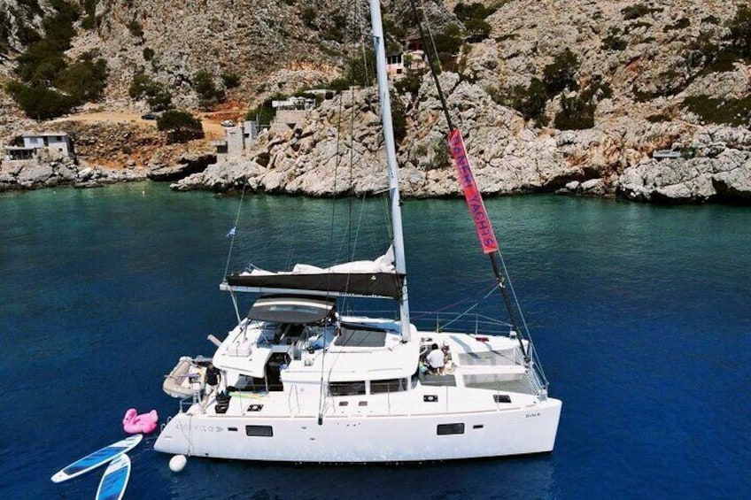 Chania Day Catamaran Cruise with Lunch from Souda Port