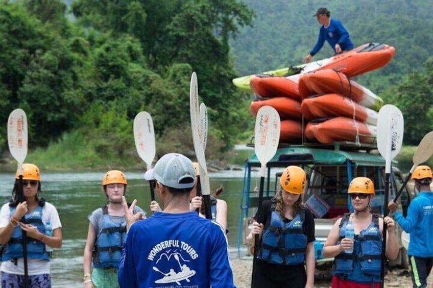 Vang Vieng Tour A Blue lagoon 3 with Caves and Zipline