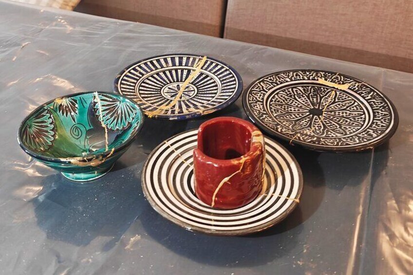 Modern Kintsugi Workshop with Moroccan Ceramics