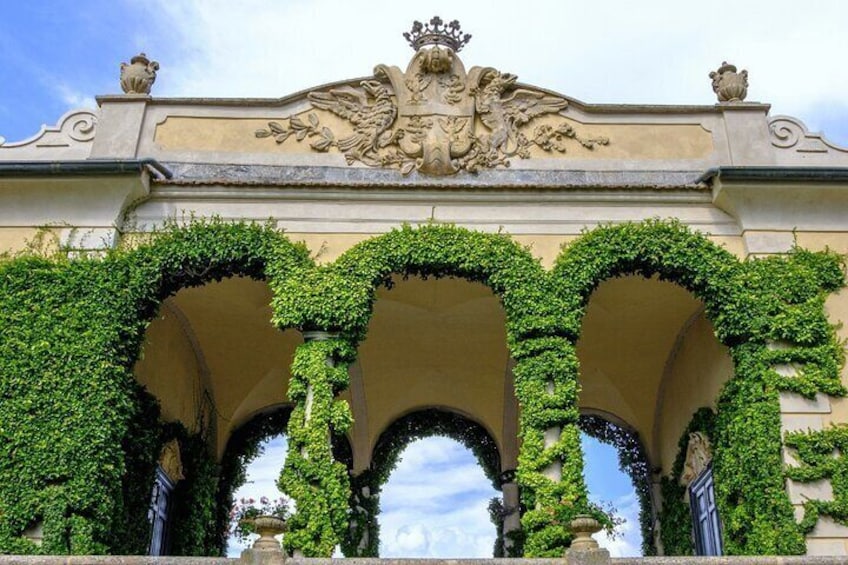 Lake Como Villa Del Balbianello with Public Boat