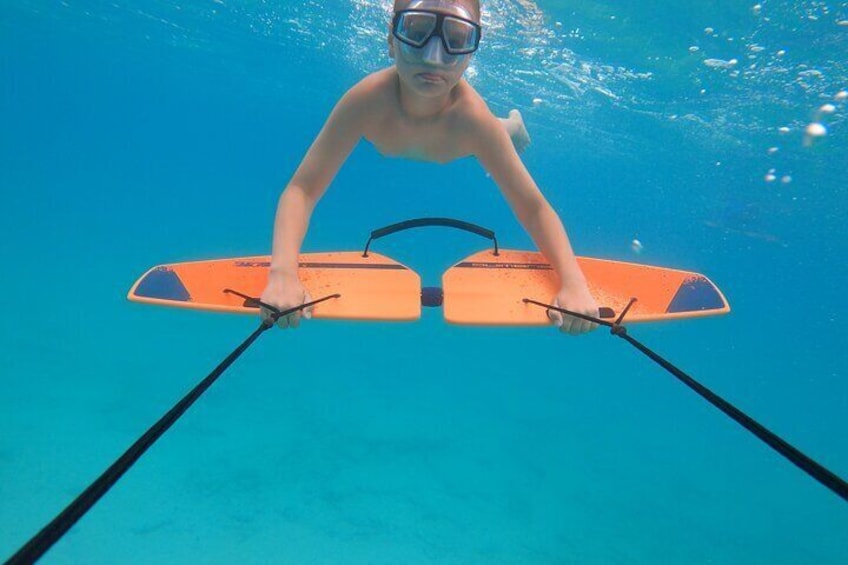 Dive into adventure with snorkeling, water sports, and scenic views ♂️ #CaribbeanDreams