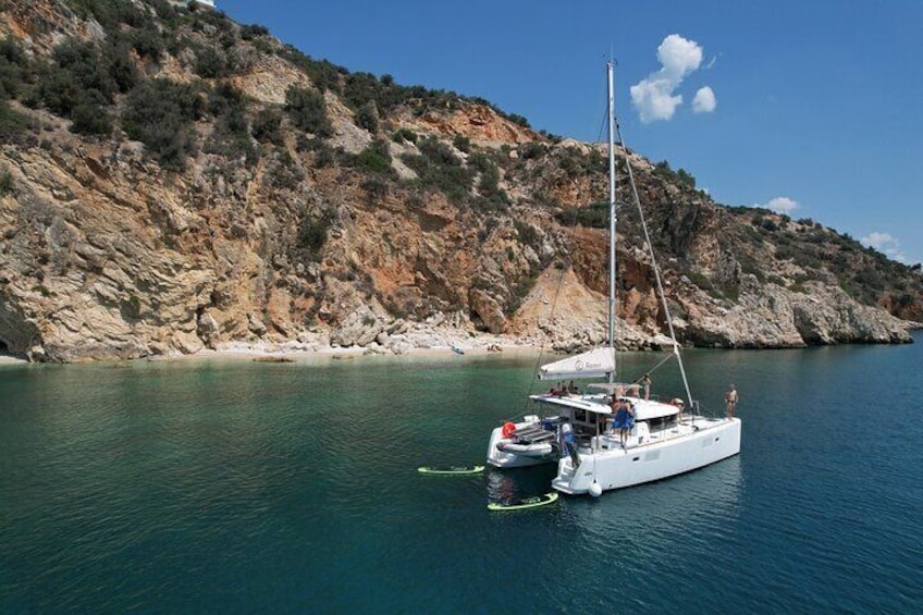 Nafplio Catamaran Full Day Sailing Private Cruise