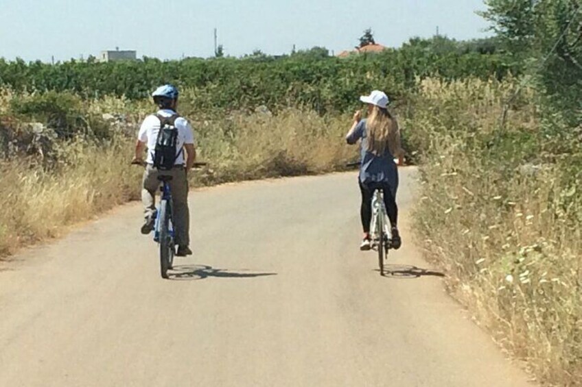 Exploring the countryside of Conversano and its monuments by E bike