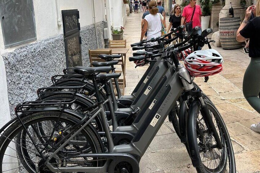 Exploring the countryside of Conversano and its monuments by E bike