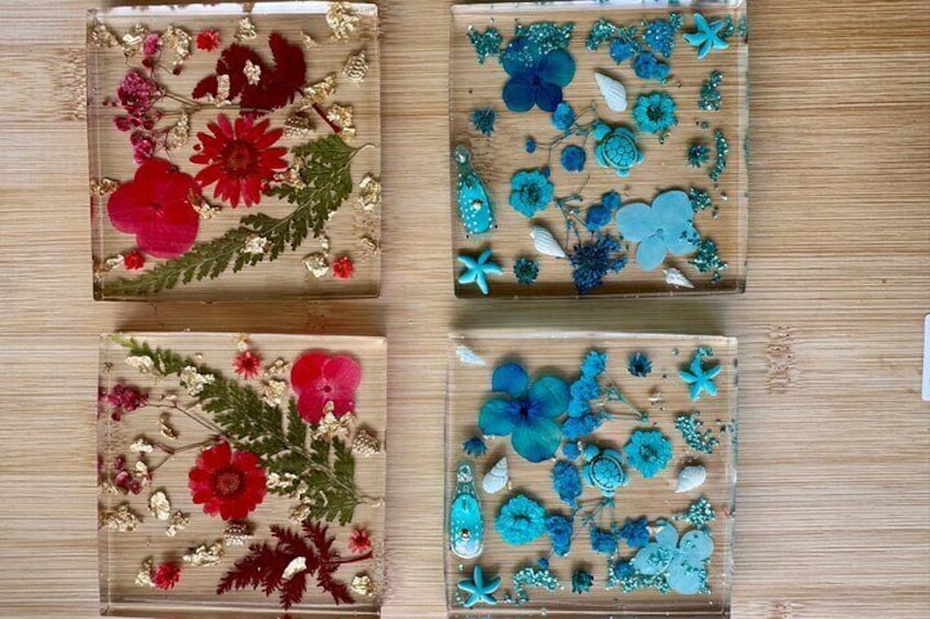 Epoxy Resin Art and Craft Coaster Set Experience