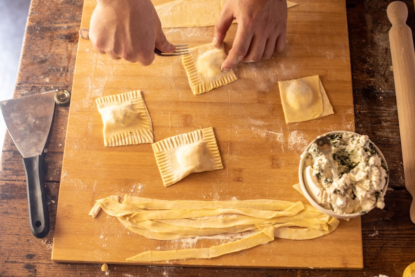 Pasta Lovers cooking class: learn to cook tagliatelle ravioli and tiramisù